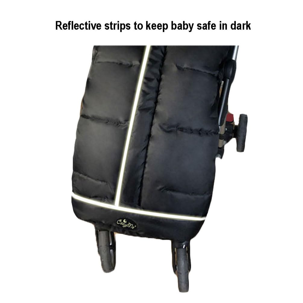 Stroller Footmuff for Toddler, Stroller Blanket Evelution, Winter Baby Universal Stroller Bunting Bag, Warm Bunting Bag, Bottom Opens for Multi-Use,6-36M