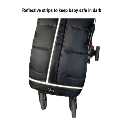 Stroller Footmuff for Toddler, Stroller Blanket Evelution, Winter Baby Universal Stroller Bunting Bag, Warm Bunting Bag, Bottom Opens for Multi-Use,6-36M