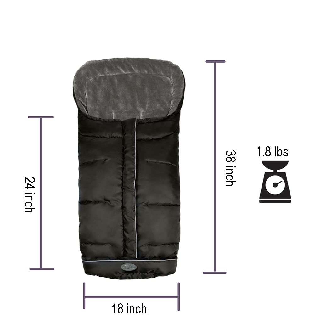 Stroller Footmuff for Toddler, Stroller Blanket Evelution, Winter Baby Universal Stroller Bunting Bag, Warm Bunting Bag, Bottom Opens for Multi-Use,6-36M