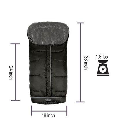 Stroller Footmuff for Toddler, Stroller Blanket Evelution, Winter Baby Universal Stroller Bunting Bag, Warm Bunting Bag, Bottom Opens for Multi-Use,6-36M
