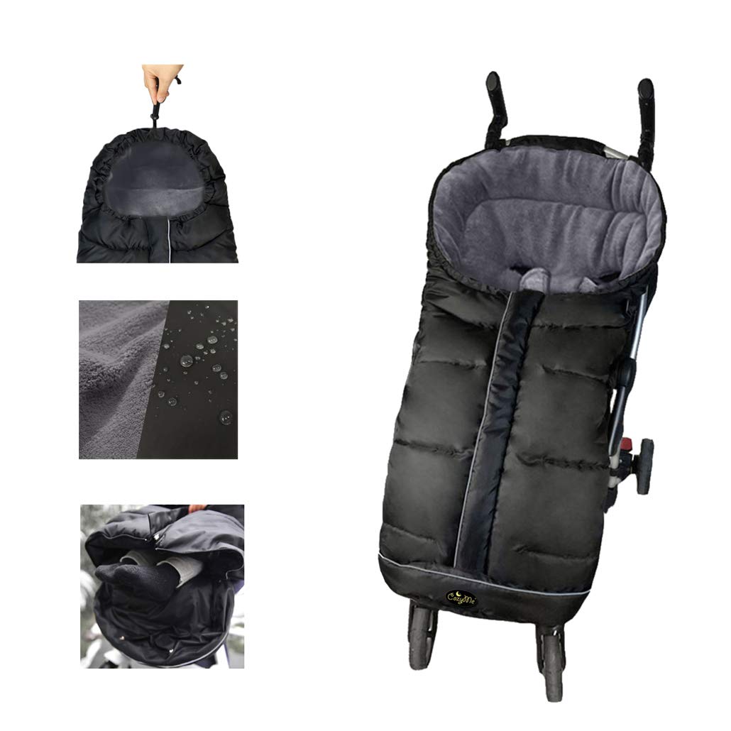 Stroller Footmuff for Toddler, Stroller Blanket Evelution, Winter Baby Universal Stroller Bunting Bag, Warm Bunting Bag, Bottom Opens for Multi-Use,6-36M
