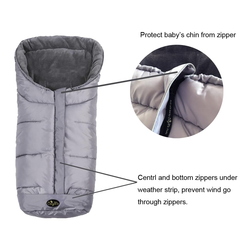 Stroller Footmuff for Toddler, Stroller Blanket Evelution, Winter Baby Universal Stroller Bunting Bag, Warm Bunting Bag, Bottom Opens for Multi-Use,6-36M