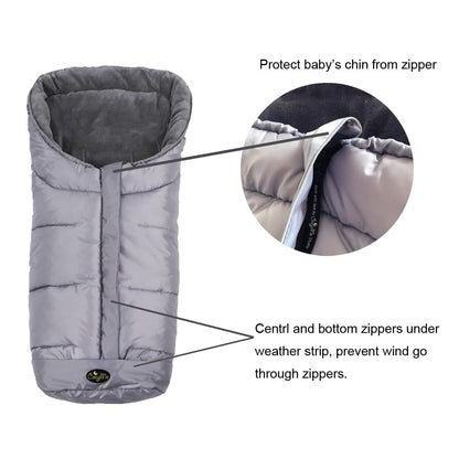 Stroller Footmuff for Toddler, Stroller Blanket Evelution, Winter Baby Universal Stroller Bunting Bag, Warm Bunting Bag, Bottom Opens for Multi-Use,6-36M