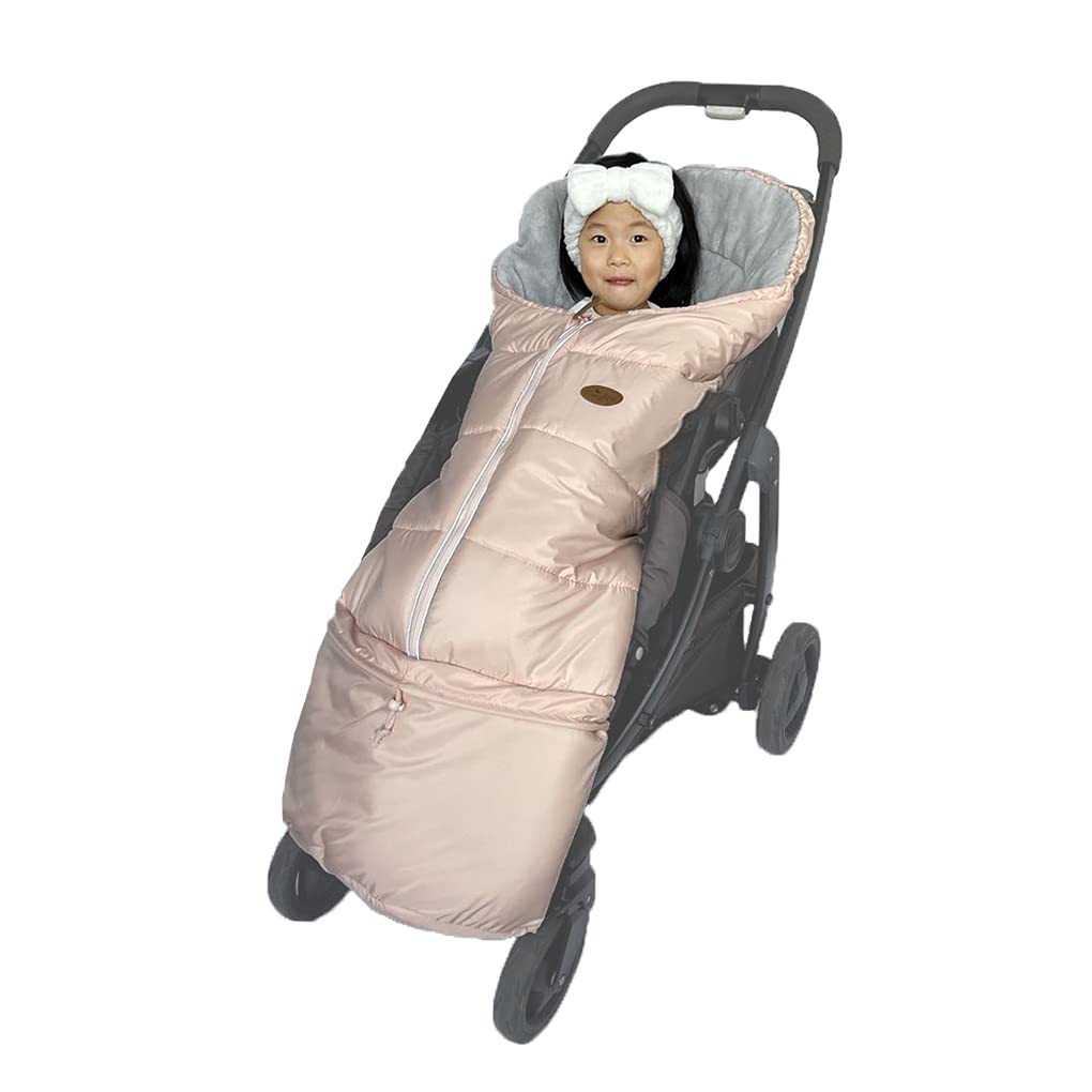 Stroller Footmuff for Toddler, Stroller Blanket Evelution, Winter Baby Universal Stroller Bunting Bag, Warm Bunting Bag, Bottom Opens for Multi-Use,6-36M