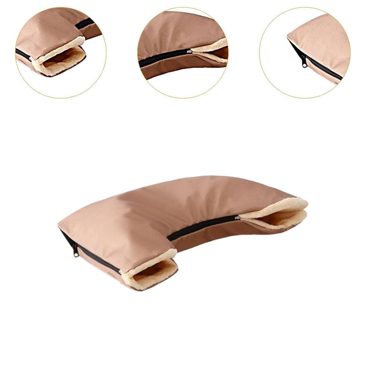 Warm Stroller Gloves Hand Warmer Stroller Accessories Windproof Windproof Pram Handmuff Pushchair Gloves for Travel, Yellow