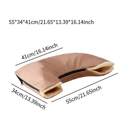 Warm Stroller Gloves Hand Warmer Stroller Accessories Windproof Windproof Pram Handmuff Pushchair Gloves for Travel, Yellow