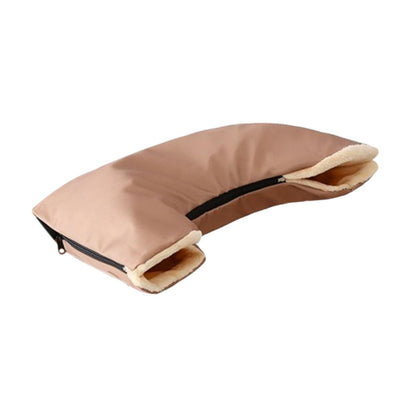 Warm Stroller Gloves Hand Warmer Stroller Accessories Windproof Windproof Pram Handmuff Pushchair Gloves for Travel, Yellow