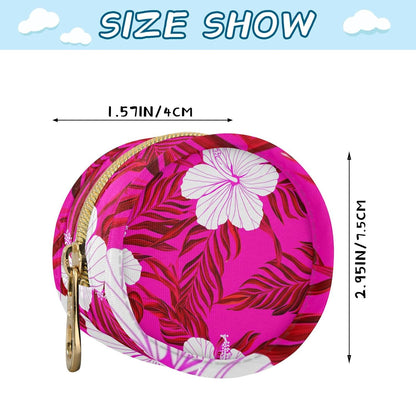 White Hibiscus Flowers Baby Pacifier Holder Case, Dustproof Portable Storage Box for Diaper Bag Purse, Pacifier Storage Container for Boys & Girls