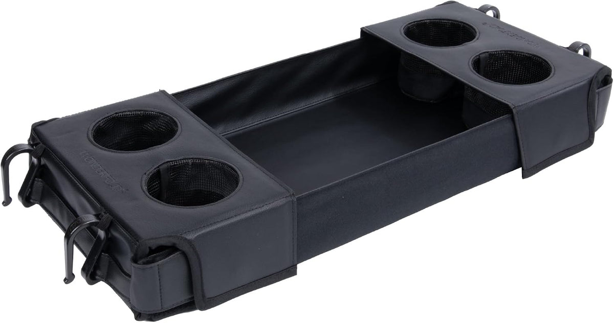 Flex Snack Tray for W4 Stroller Wagon with Convertible Cup Holders & Adjustable Sidewalls to Maximize Space, Easy to Install, Easy to Clean