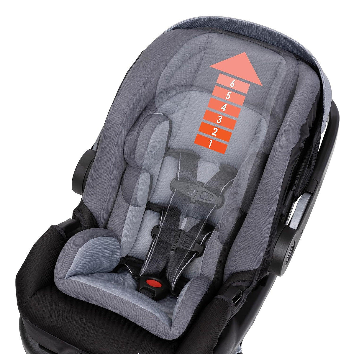 Secure-Lift Infant Car Seat, Dash Black – Compact Lightweight Carrier, Infant Comfort Cushioning, Adjustable Harness Fit
