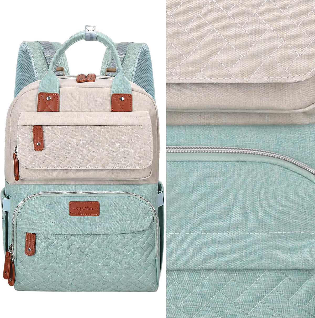 Diaper Bag Backpack, Baby Girl Diaper Bag for Mom, Large Pink Floral Diaper Bag Backpack for Girls, Waterproof Mom Backpack for Work Travel Holiday with Insulated Pockets and Stroller Straps