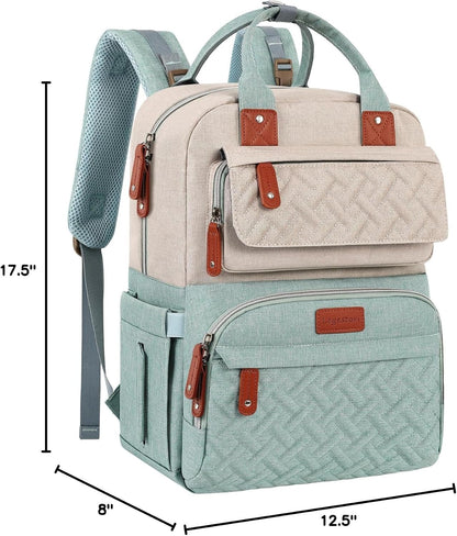 Diaper Bag Backpack, Baby Girl Diaper Bag for Mom, Large Pink Floral Diaper Bag Backpack for Girls, Waterproof Mom Backpack for Work Travel Holiday with Insulated Pockets and Stroller Straps