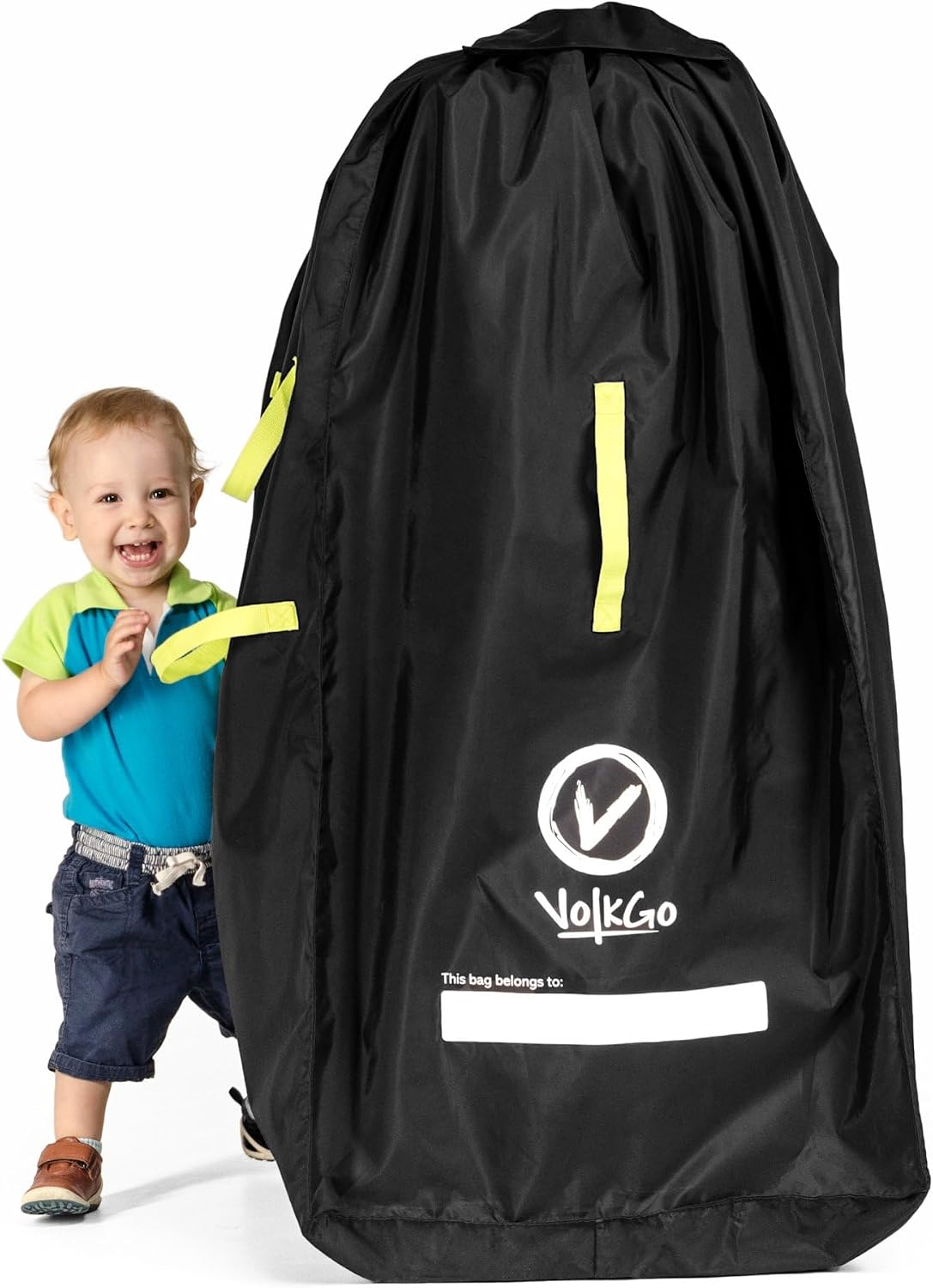 XL Stroller Travel Bag for Airplane with Backpack Shoulder Straps, Stroller Cover for Air Travel, Jogger & Carrier, Waterproof Travel Cover (18x24x47 in)