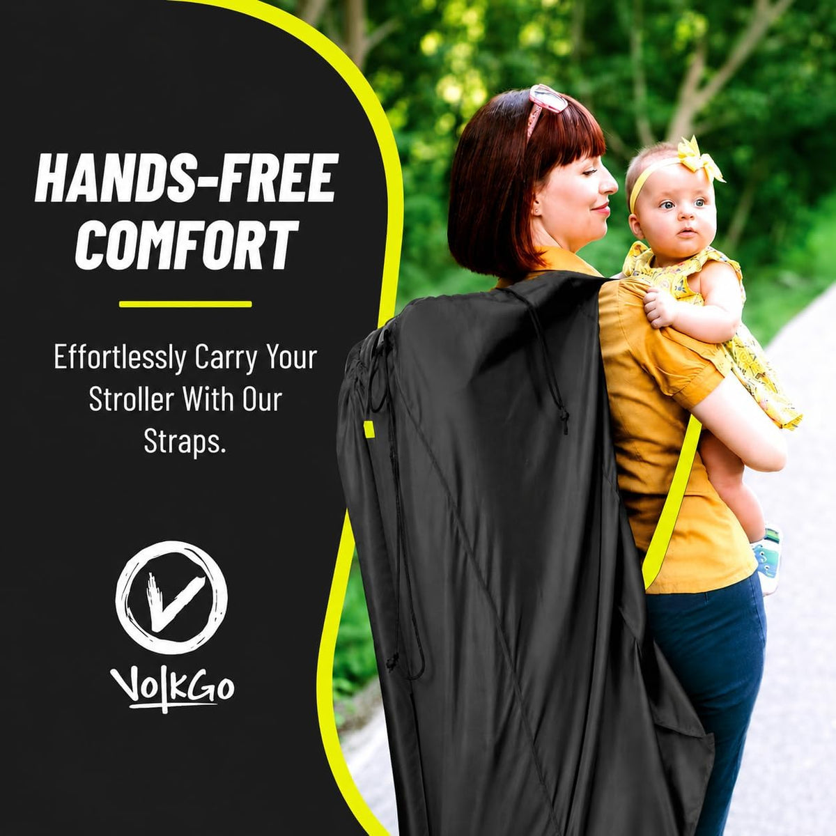 XL Stroller Travel Bag for Airplane with Backpack Shoulder Straps, Stroller Cover for Air Travel, Jogger & Carrier, Waterproof Travel Cover (18x24x47 in)