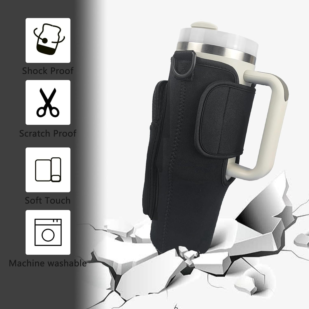 Stroller Cup Holder Compatible with Stanley
