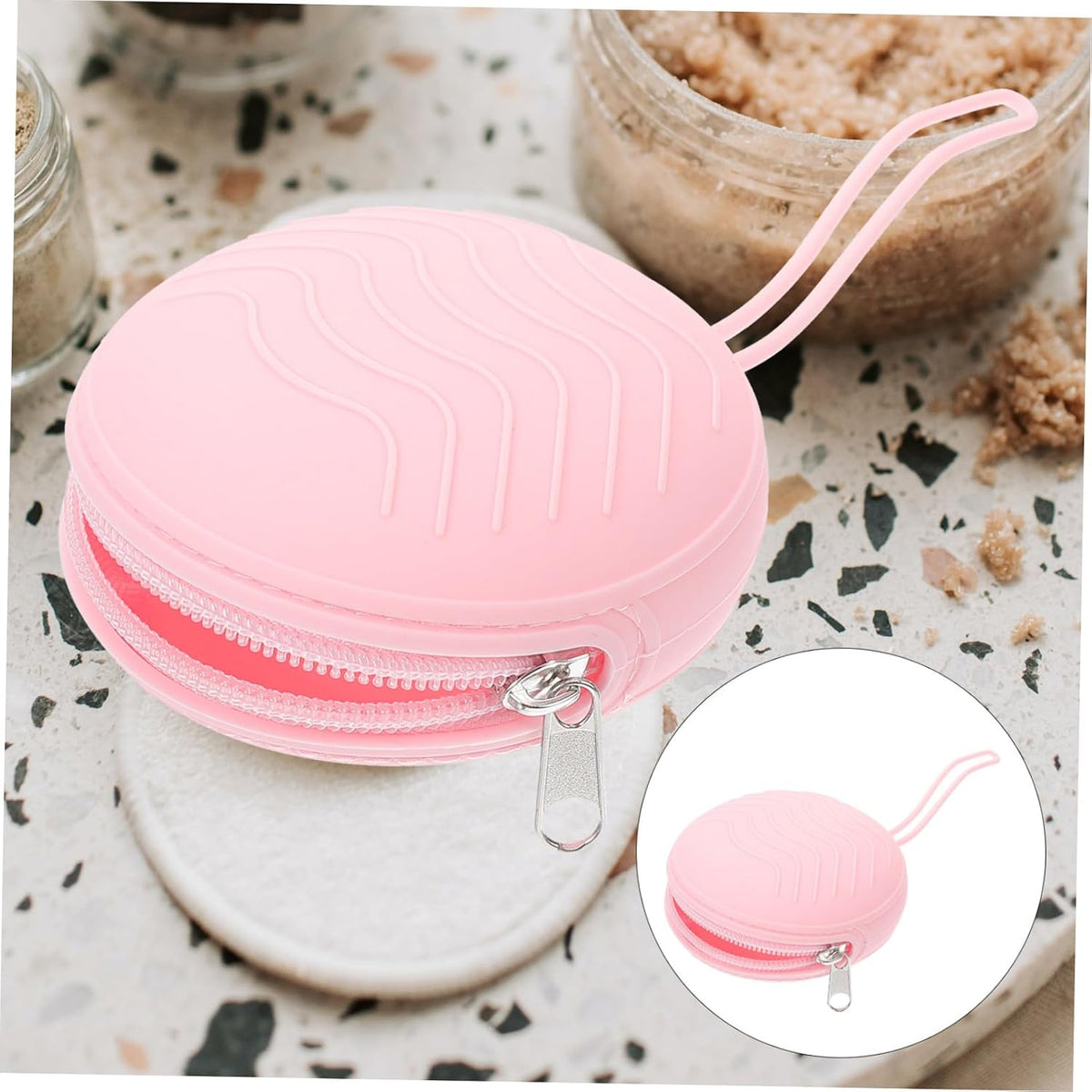 Portable Silicone Storage Case Lightweight Breathable Organizer for Daily Use Easy to Clean for Travel and Home Storage