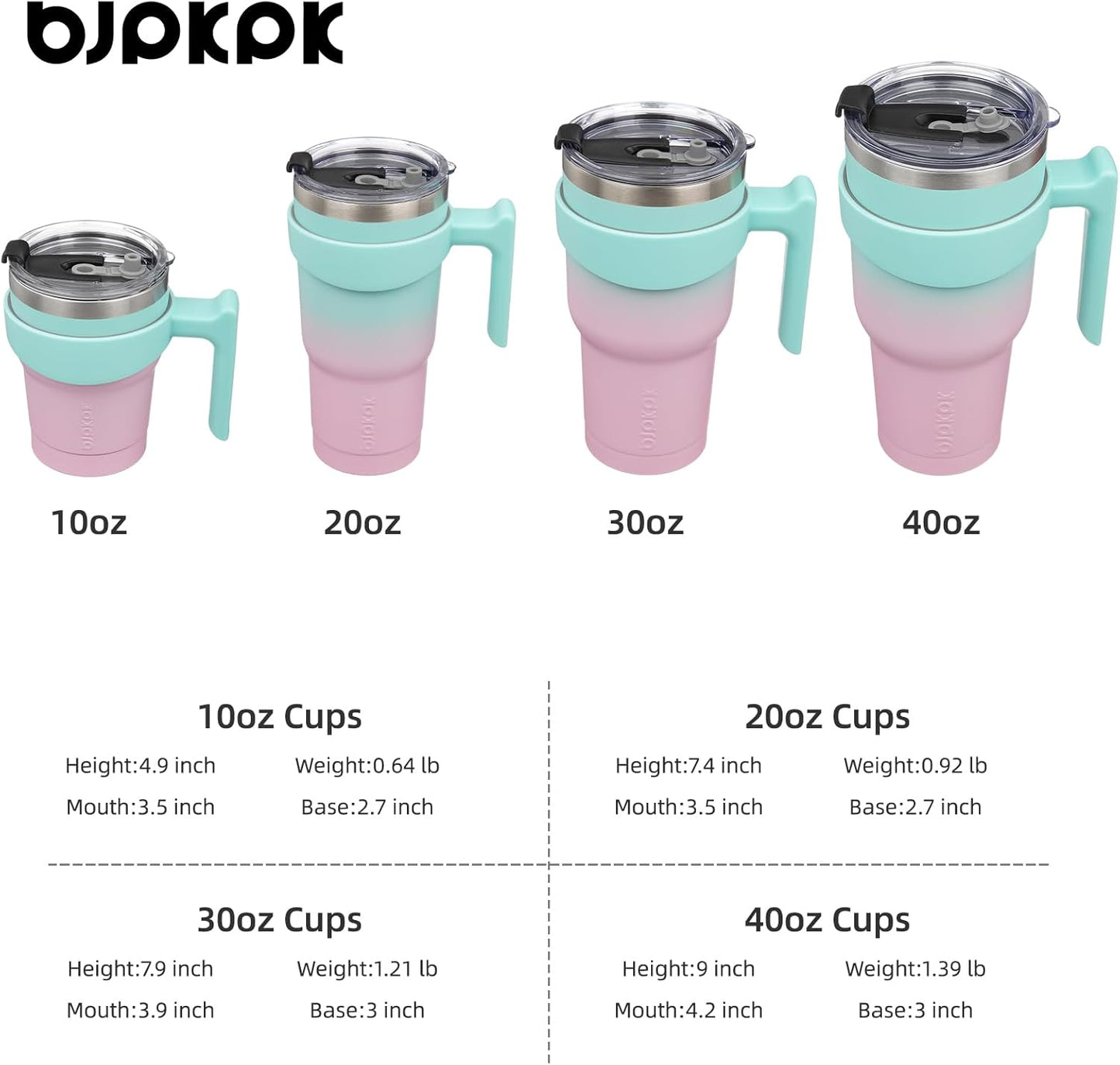 20 oz Tumbler with Handle & Straw, Insulated Stainless Steel Mug | Double Wall Vacuum, Keeps Hot/Cold, Thermal Cup, BPA Free, Dishwasher Safe, Cupholder Fit, Coffee & Travel, Indigo Black