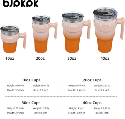 20 oz Tumbler with Handle & Straw, Insulated Stainless Steel Mug | Double Wall Vacuum, Keeps Hot/Cold, Thermal Cup, BPA Free, Dishwasher Safe, Cupholder Fit, Coffee & Travel, Indigo Black