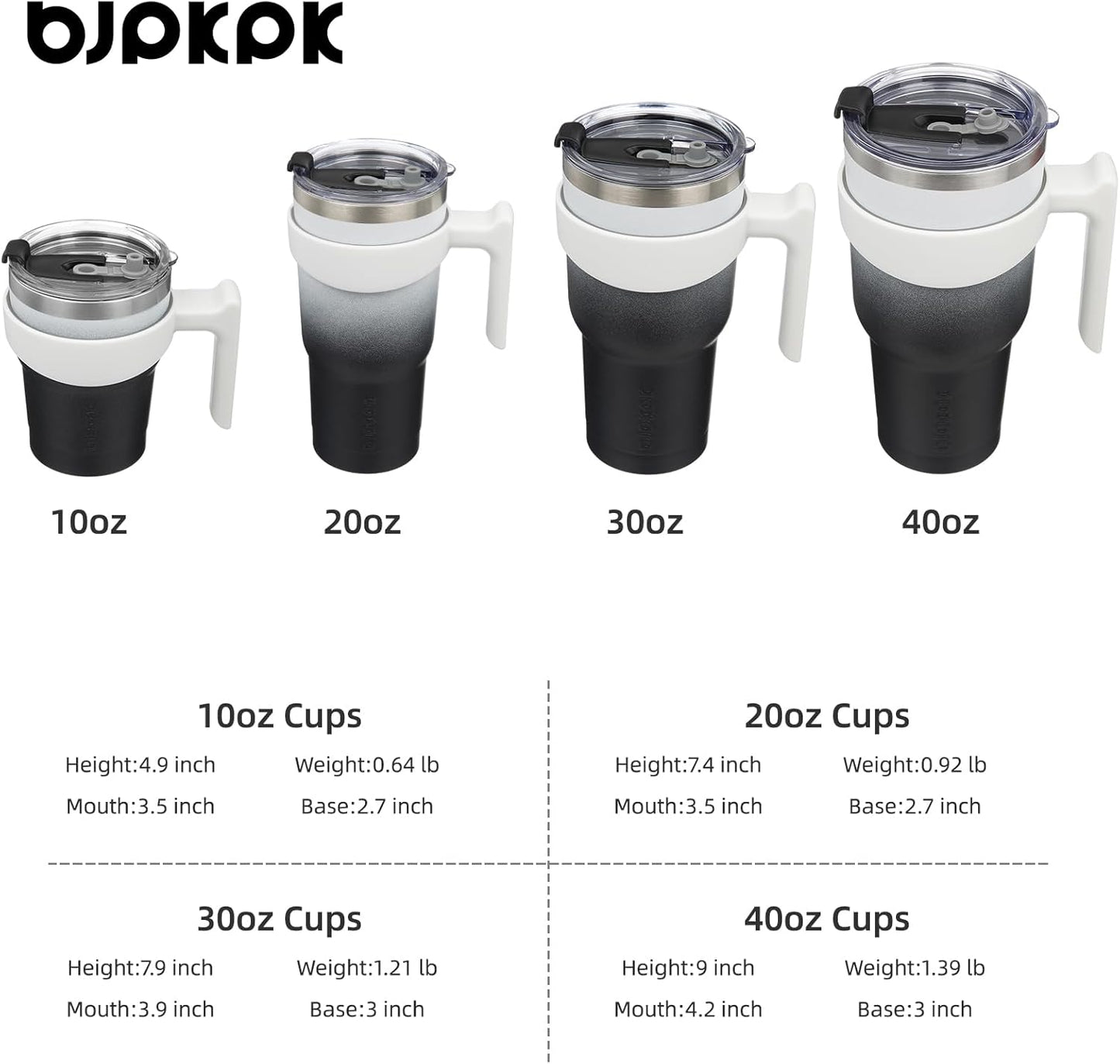 20 oz Tumbler with Handle & Straw, Insulated Stainless Steel Mug | Double Wall Vacuum, Keeps Hot/Cold, Thermal Cup, BPA Free, Dishwasher Safe, Cupholder Fit, Coffee & Travel, Indigo Black