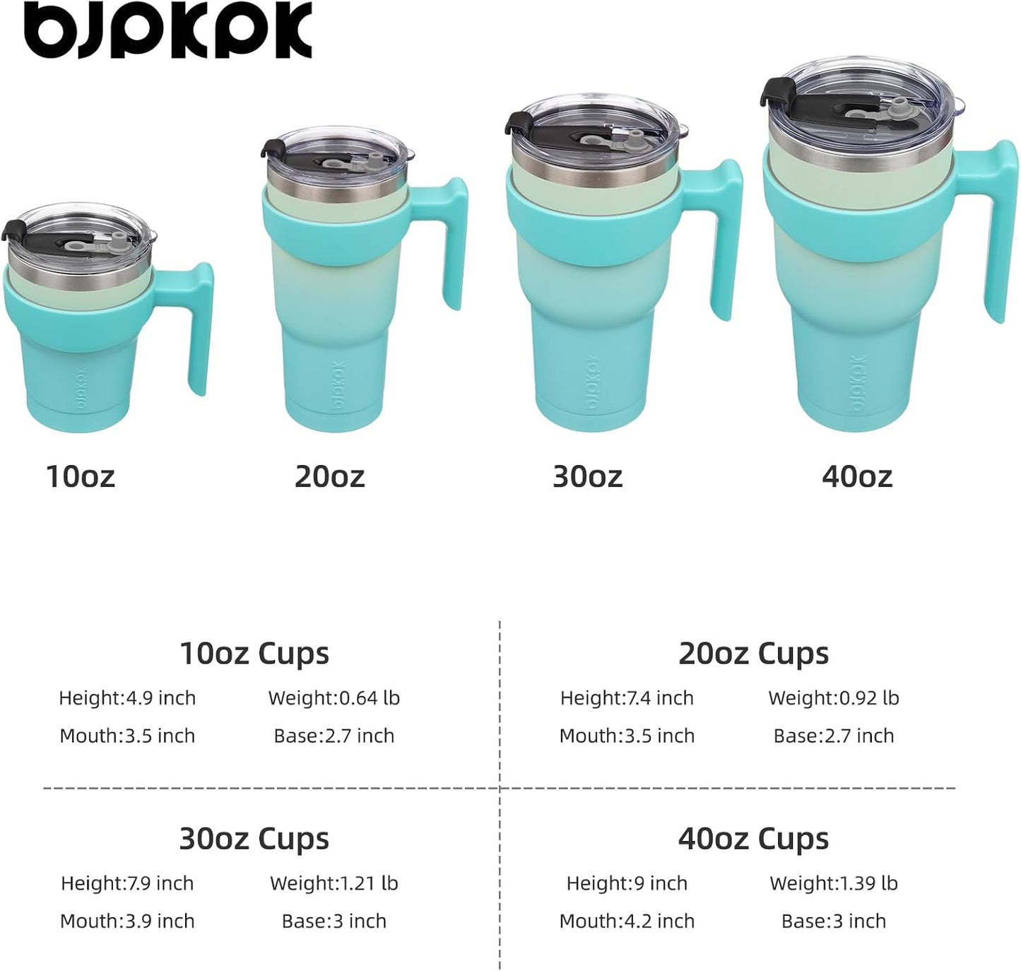 20 oz Tumbler with Handle & Straw, Insulated Stainless Steel Mug | Double Wall Vacuum, Keeps Hot/Cold, Thermal Cup, BPA Free, Dishwasher Safe, Cupholder Fit, Coffee & Travel, Indigo Black