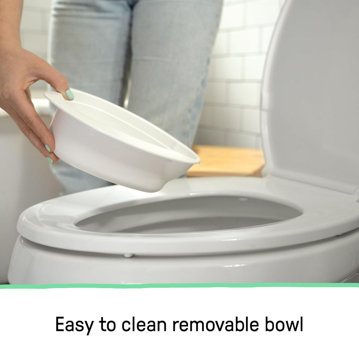 My Size Potty Pro 2-in-1 Potty Training Toilet, Floor Potty with Removable Potty Seat for Standard Toilets, Realistic Flushing Sound, for Toddlers Ages 18+ Months, Up to 50 lb