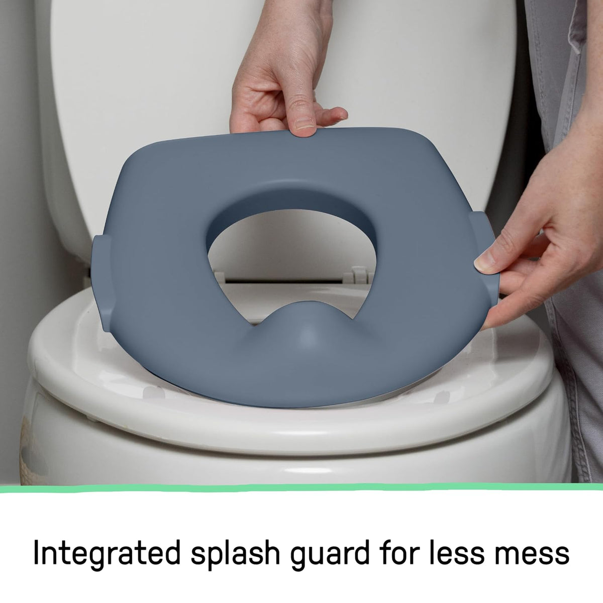 My Size Potty Pro 2-in-1 Potty Training Toilet, Floor Potty with Removable Potty Seat for Standard Toilets, Realistic Flushing Sound, for Toddlers Ages 18+ Months, Up to 50 lb