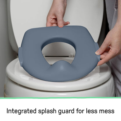 My Size Potty Pro 2-in-1 Potty Training Toilet, Floor Potty with Removable Potty Seat for Standard Toilets, Realistic Flushing Sound, for Toddlers Ages 18+ Months, Up to 50 lb