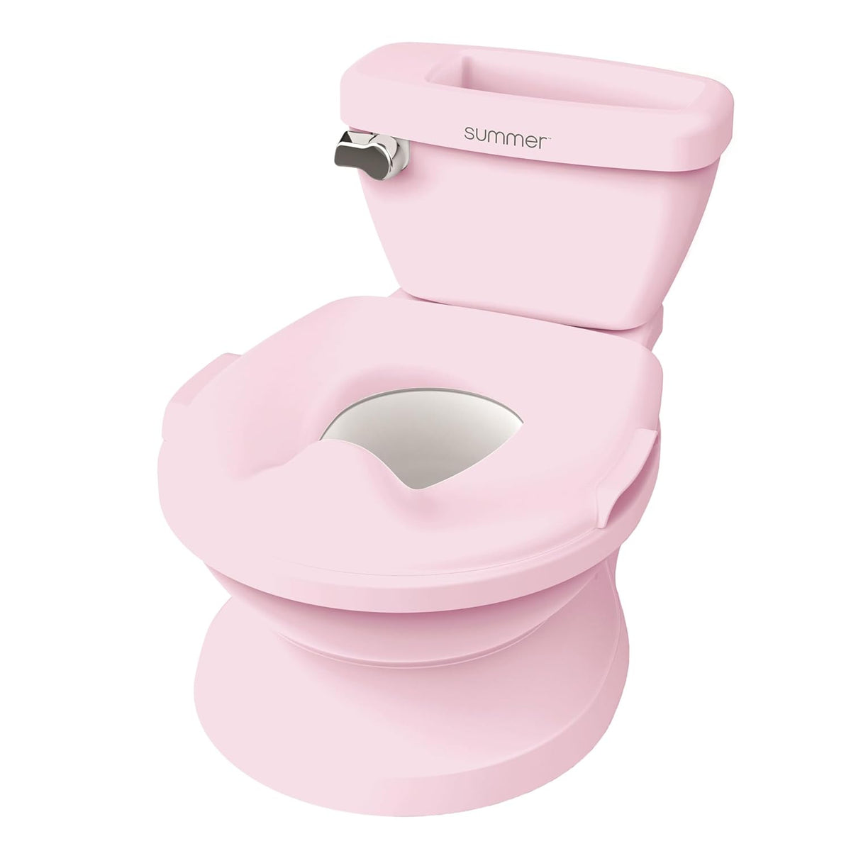 My Size Potty Pro 2-in-1 Potty Training Toilet, Floor Potty with Removable Potty Seat for Standard Toilets, Realistic Flushing Sound, for Toddlers Ages 18+ Months, Up to 50 lb