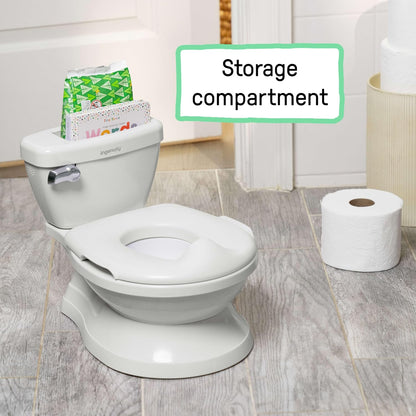 My Size Potty Pro 2-in-1 Potty Training Toilet, Floor Potty with Removable Potty Seat for Standard Toilets, Realistic Flushing Sound, for Toddlers Ages 18+ Months, Up to 50 lb
