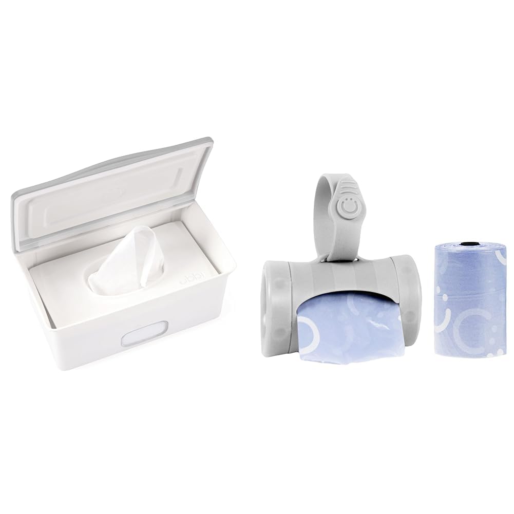 Baby Wipes Dispenser Holder Weighted Plate, Retractable On the Go Travel Diaper Bag Dispenser Lavender Scented