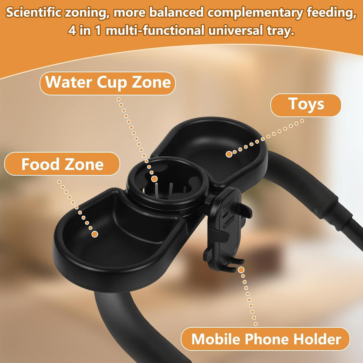 Universal Stroller Snack Tray, Baby Stroller Tray Attachment