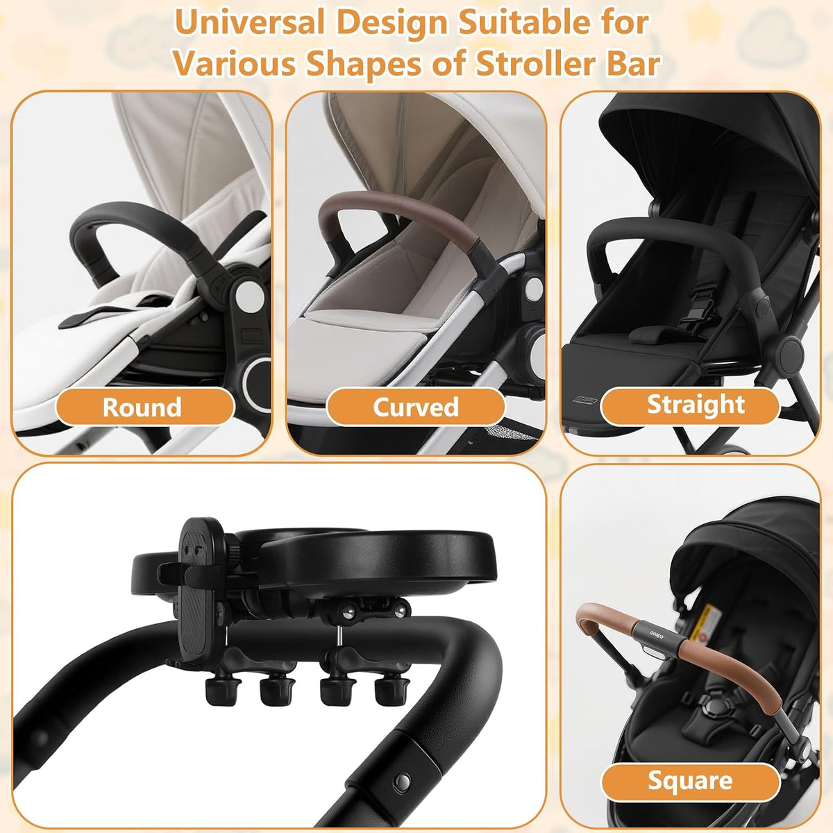 Universal Stroller Snack Tray, Baby Stroller Tray Attachment
