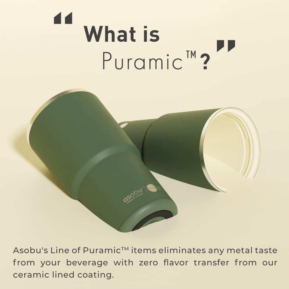 22oz Extra Large Ceramic-Lined Travel Mug with No Metal Taste-Keeps Flavors True - Double-Wall Vacuum Insulated Coffee Mug with Spill-Proof Pop-Open Lid for Hot Drinks