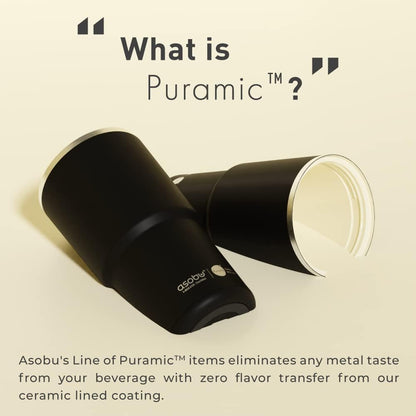 22oz Extra Large Ceramic-Lined Travel Mug with No Metal Taste-Keeps Flavors True - Double-Wall Vacuum Insulated Coffee Mug with Spill-Proof Pop-Open Lid for Hot Drinks