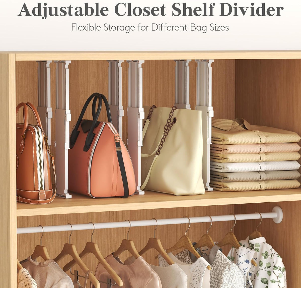 3.2" High Drawer Dividers for Clothes, Adjustable Drawer Organizers