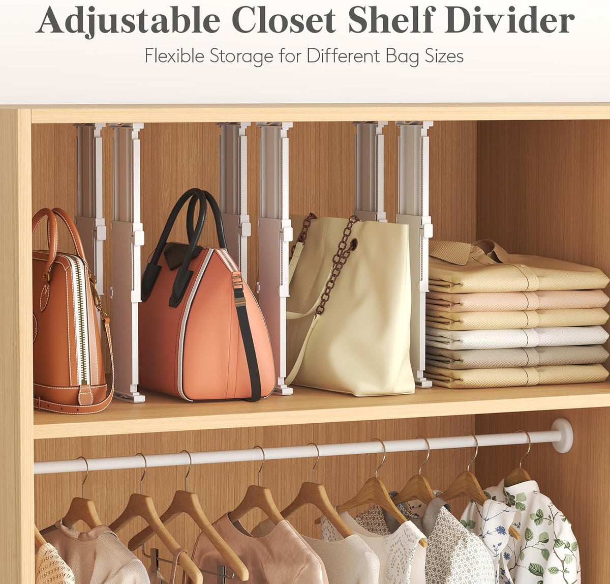 3.2" High Drawer Dividers for Clothes, Adjustable Drawer Organizers