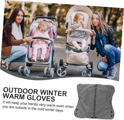 ERINGOGO Stroller Gloves Warm Handmuffs for Cold Weather Easy to Install Stroller Handle Lined for Comfort and Durability