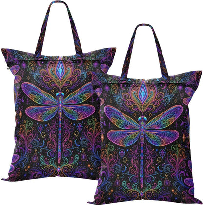 Boho Dragonflies Waterproof Travel Laundry Bag Washable 2-piece