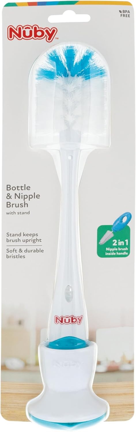 Nuby 2-in-1 Bottle and Nipple Brush