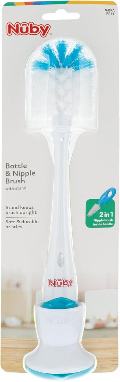 Nuby 2-in-1 Bottle and Nipple Brush