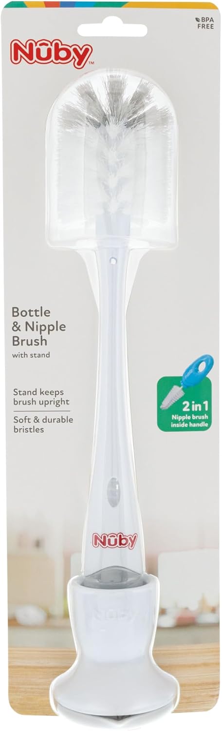 Nuby 2-in-1 Bottle and Nipple Brush