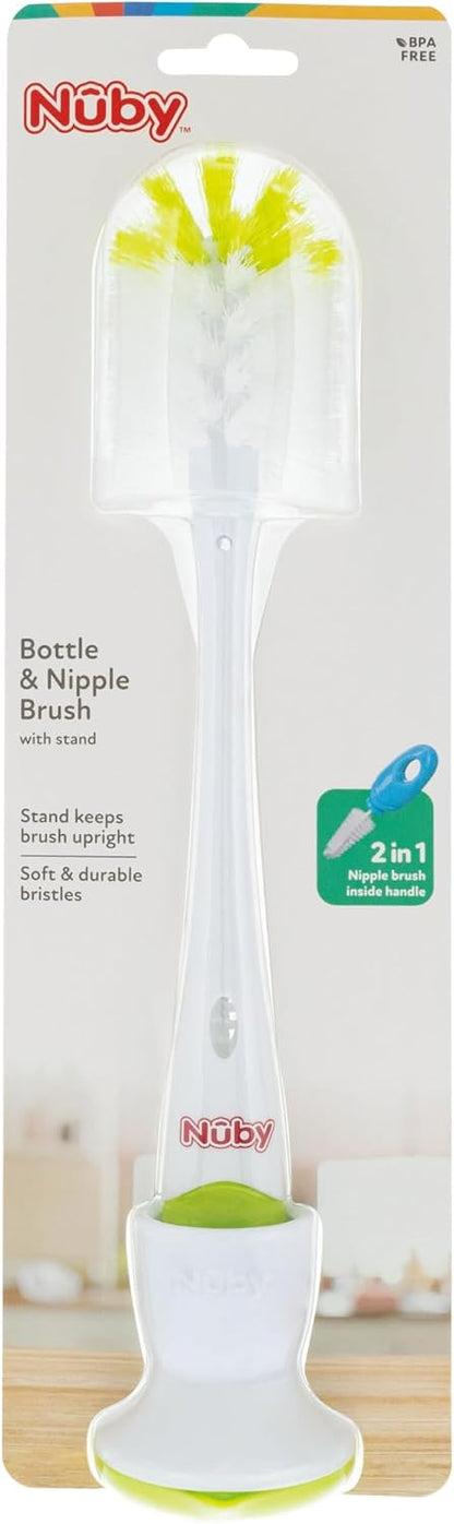 Nuby 2-in-1 Bottle and Nipple Brush