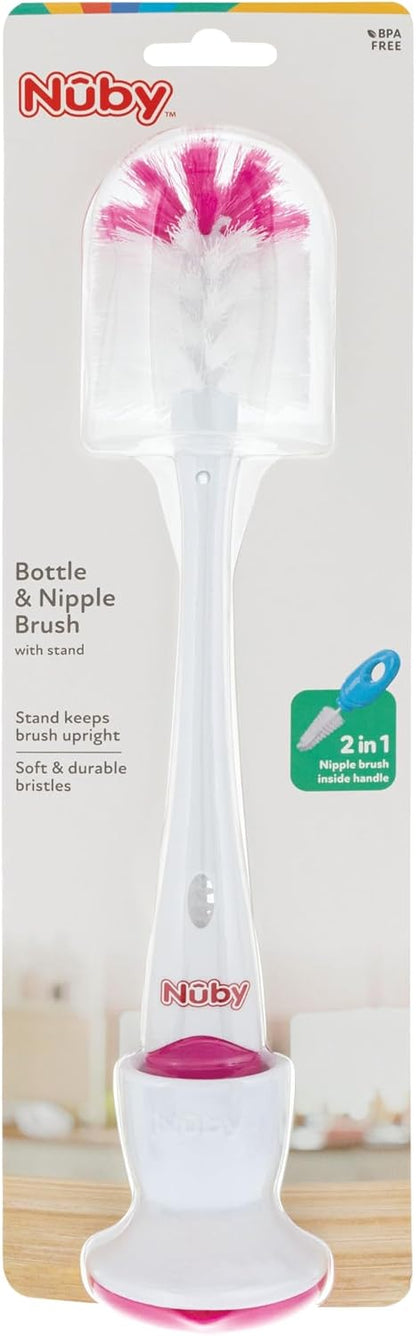 Nuby 2-in-1 Bottle and Nipple Brush