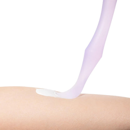 Diaper Rash Cream Applicator with Suction Base | Soft Silicone Lotion Brush | Bum Healing Ointment Spatula for Newborn Babies (Lilac)