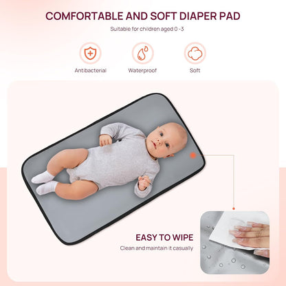 Diaper Bag Backpack, Large Capacity Stylish Baby Bag Backpacks with Bottle insulation Area Changing Mat, Mommy Bag Pink