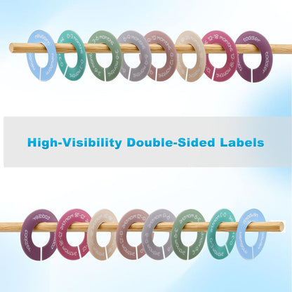 8pcs Baby Closet Dividers, Durable Baby Clothes Organizer for 0-24 Months