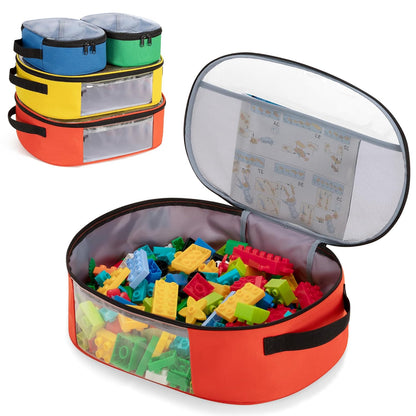 4-piece Toy Storage Organizer Bag Case for Building Blocks