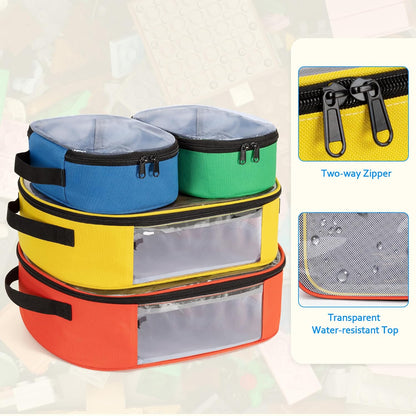 4-piece Toy Storage Organizer Bag Case for Building Blocks