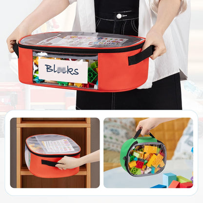 4-piece Toy Storage Organizer Bag Case for Building Blocks