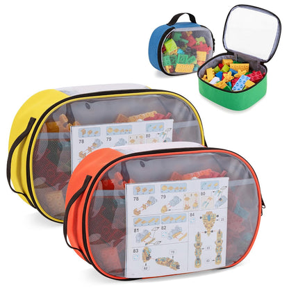 4-piece Toy Storage Organizer Bag Case for Building Blocks